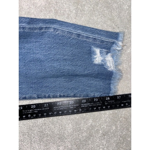 Kancan High Rise Fray‎ Relaxed Fit Jeans Size 3/25 Distressed Relaxed New - Picture 6 of 8